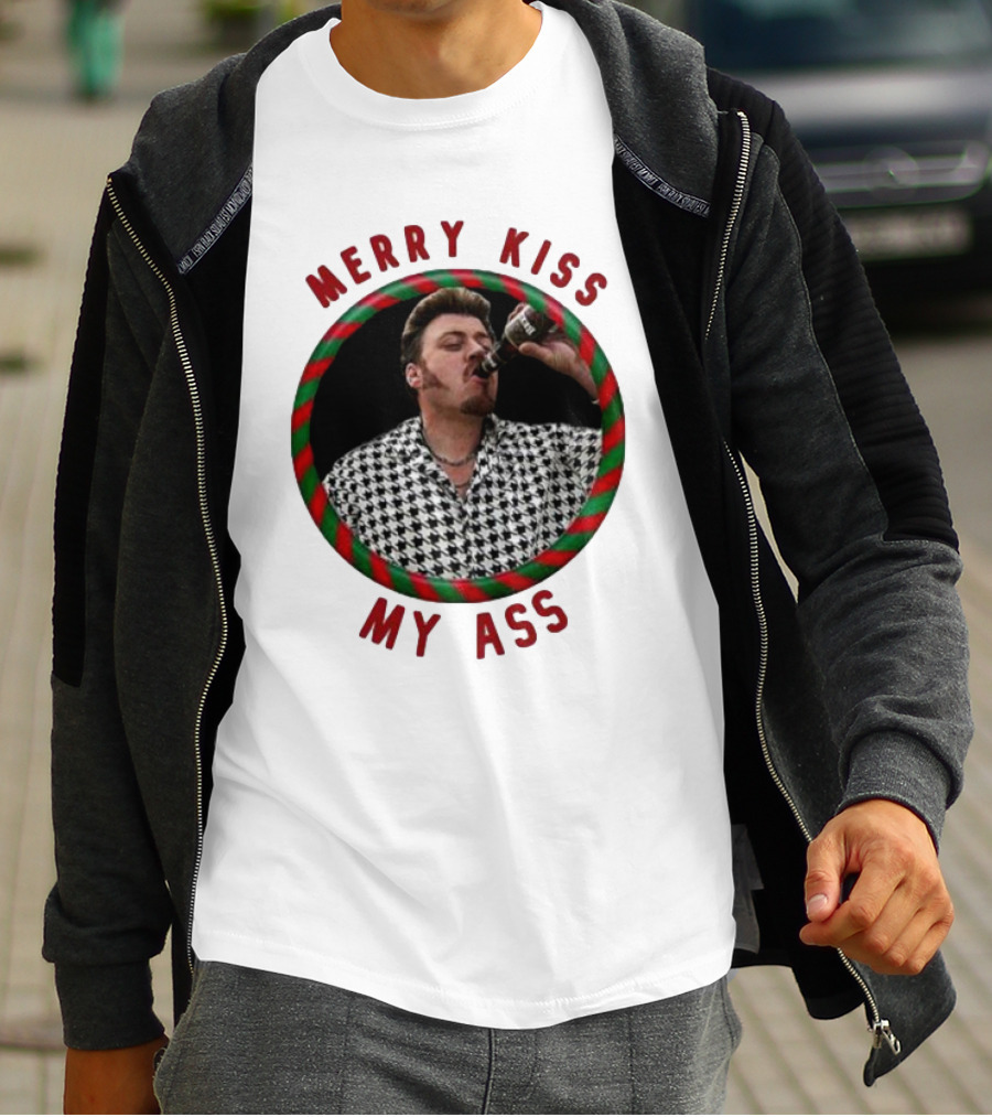 Merry Kiss My Ass Trailer Park Christmas T-Shirt