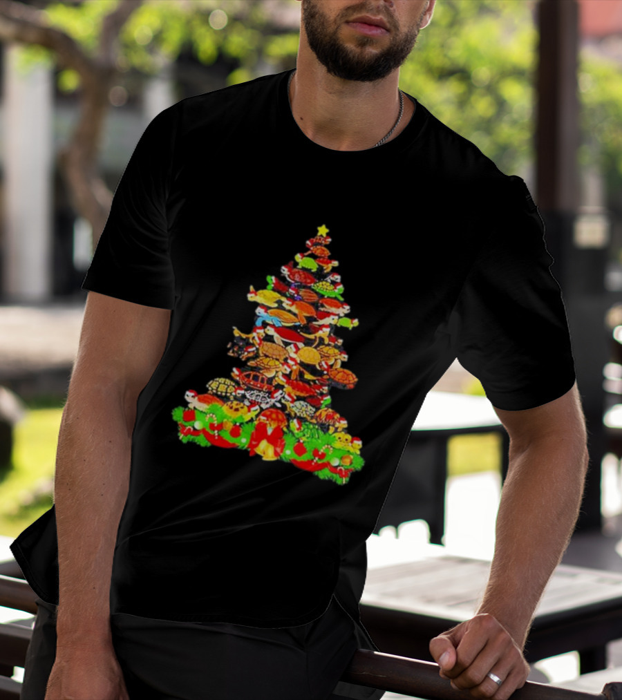 Turtles Christmas Tree Holiday T-Shirt