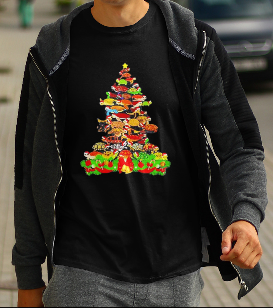 Turtles Christmas Tree Holiday T-Shirt