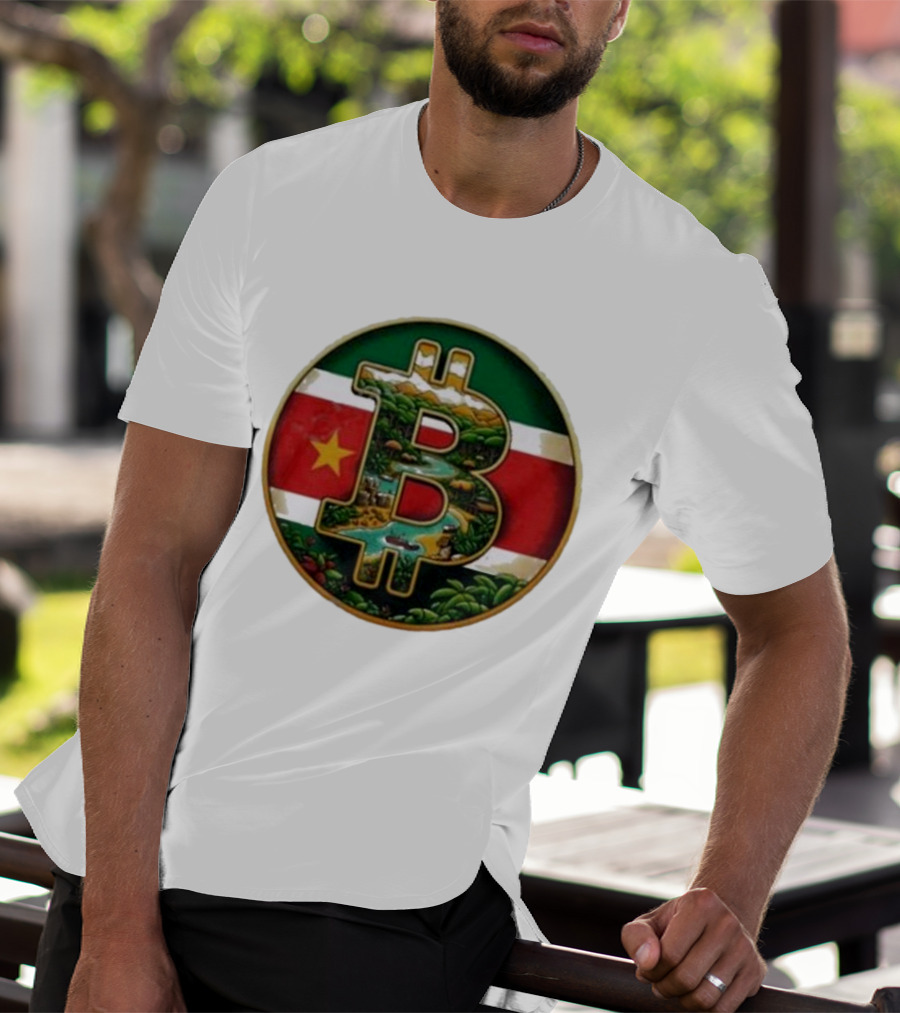 Bitcoin Suriname B Van Hool Flag Icon Circle T-Shirt