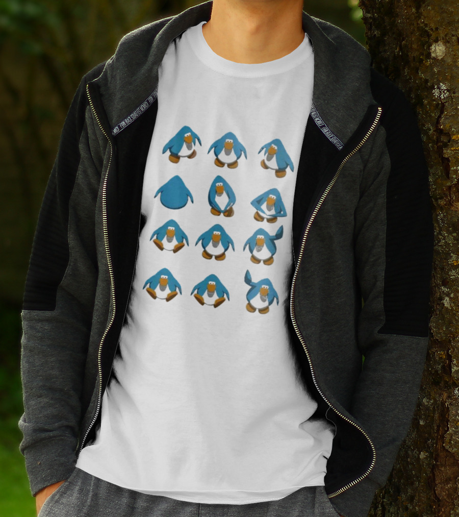 Club Penguin Blue Penguin Dance Moves Compilation T-Shirt