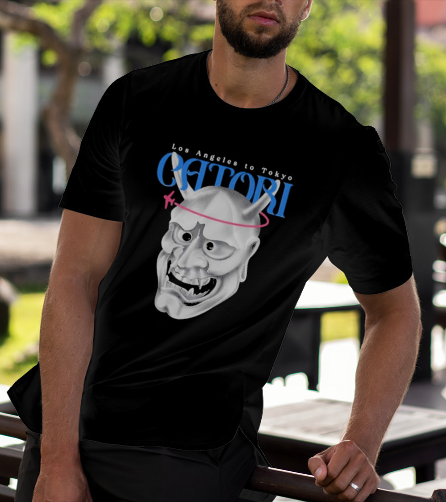 Los Angeles To Tokyo Catori Oni Mask T-Shirt