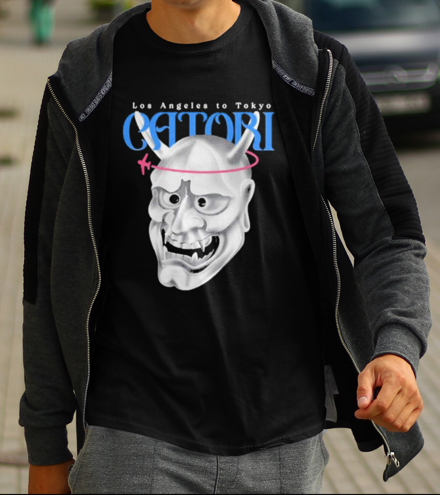 Los Angeles To Tokyo Catori Oni Mask T-Shirt