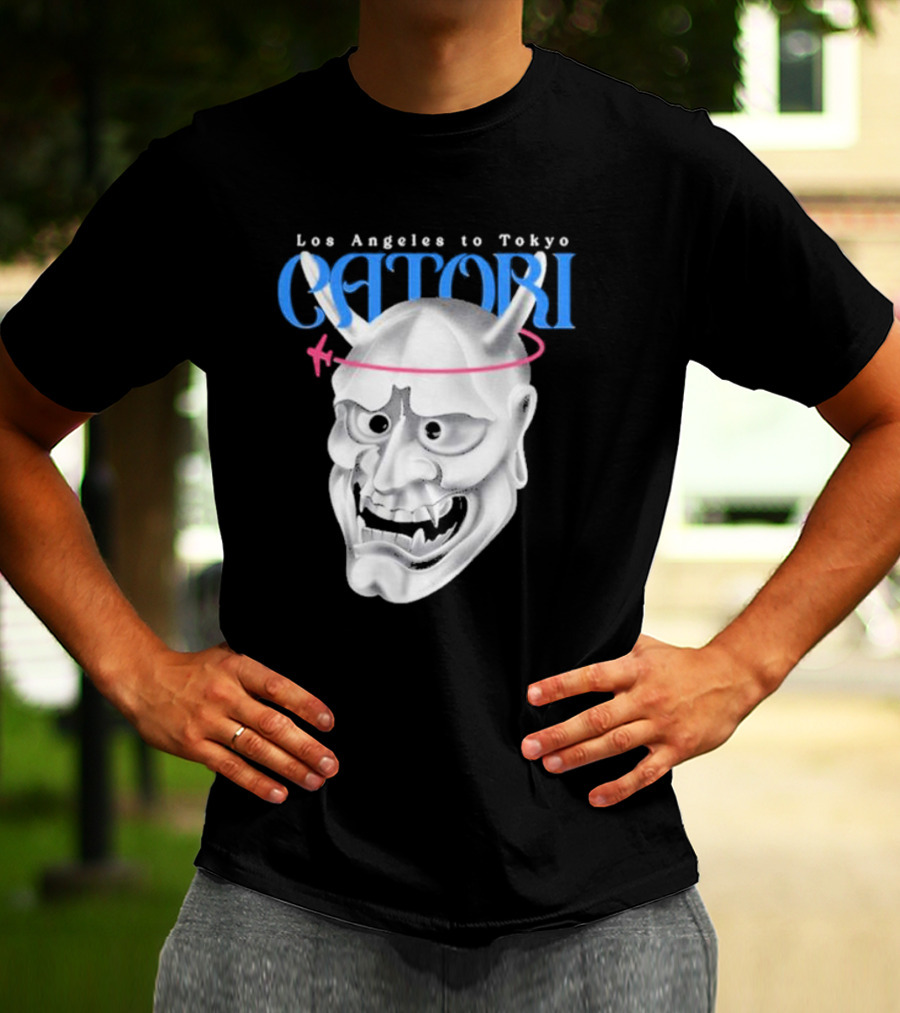 Los Angeles To Tokyo Catori Oni Mask T-Shirt