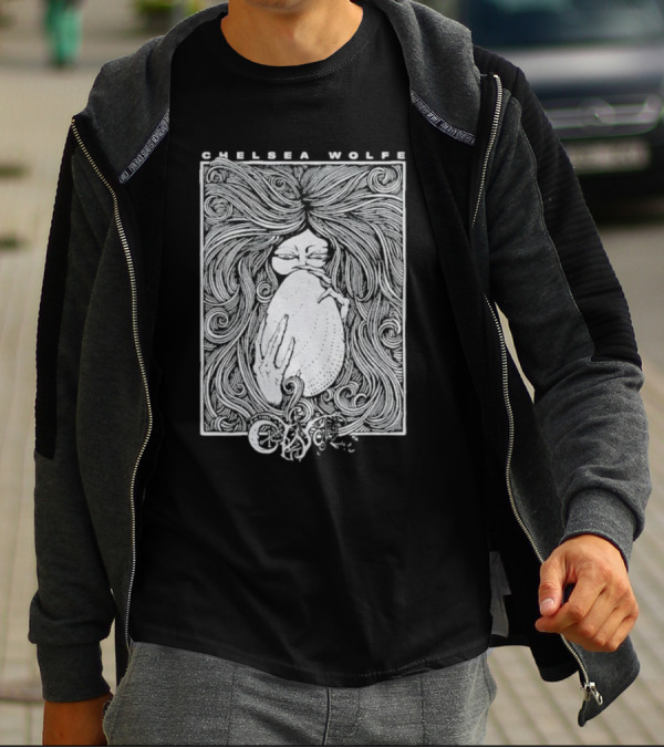 Chelsea Wolfe Karmazid Occult Psychedelic Art Nouveau T-Shirt