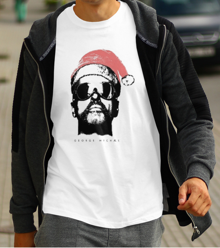 George Michael Santa Hat Christmas T-Shirt