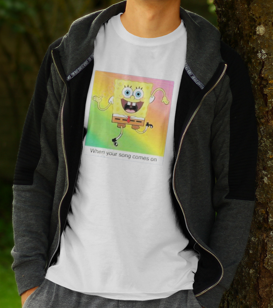 SpongeBob SquarePants Dancing When Your Song Comes On T-Shirt