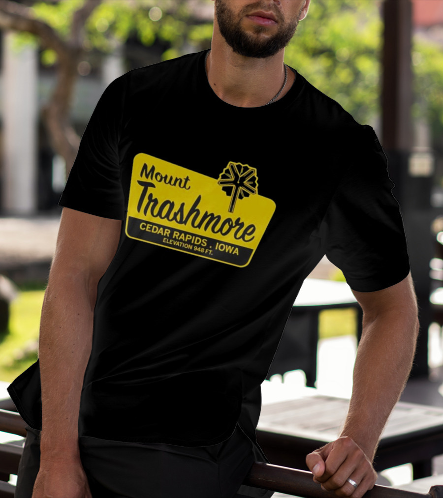 Mount Trashmore Cedar Rapids Iowa Elevation 948 Ft T-Shirt