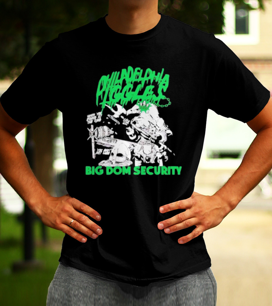 Philadelphia Eagles Big Dom Security Fierce Armored Guard With Spiked Bat T-Shirt