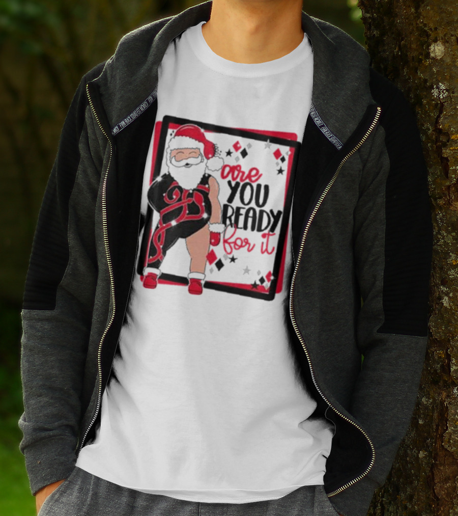 Reputation Taylor's Version Santa Are You Ready For It Santa Wrestler Patchwork Emo Goth T-Shirt