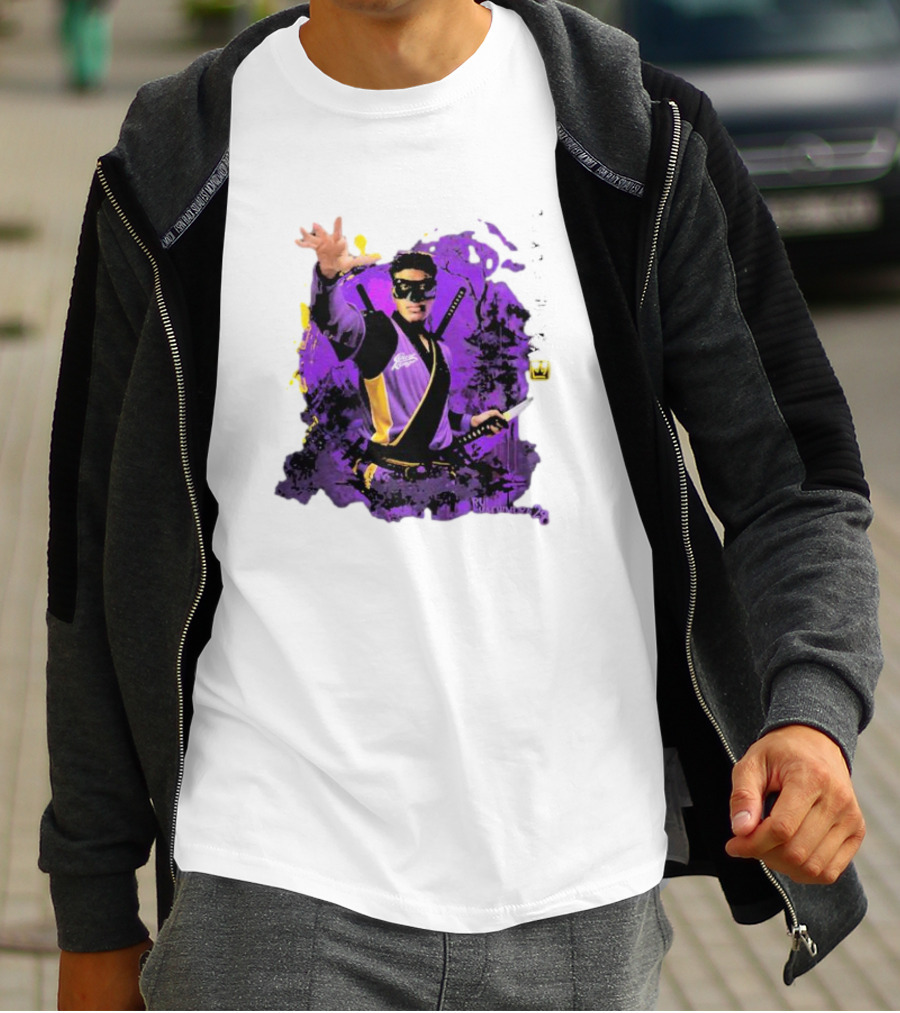 Rui Hachimura Japan Ninja Basketball Player 28 Manga Style Action Pose T-Shirt