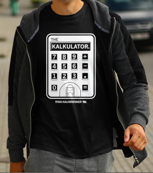 The Kalkulator Ryan Kalkbrenner Basketball Court Calculator T-Shirt