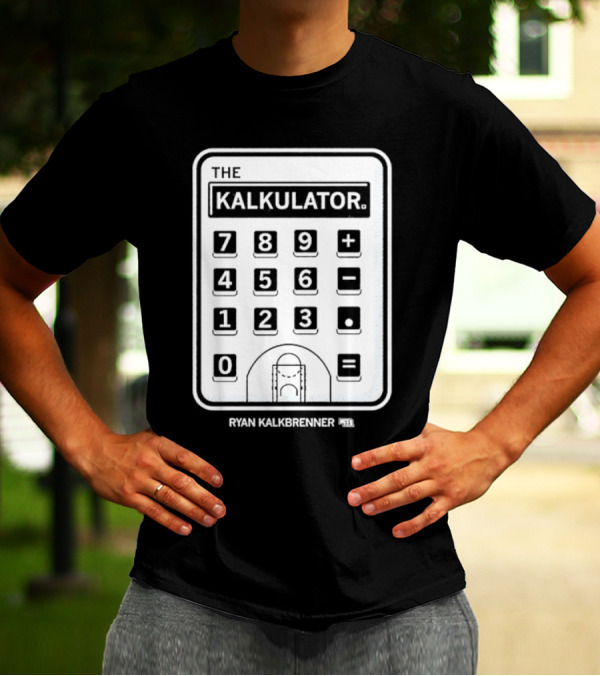 The Kalkulator Ryan Kalkbrenner Basketball Court Calculator T-Shirt