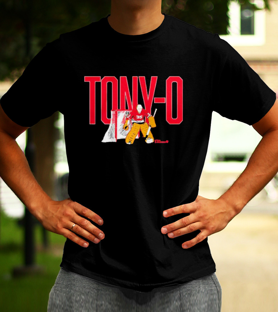 TONY-O Number 35 Hockey Goalie T-Shirt