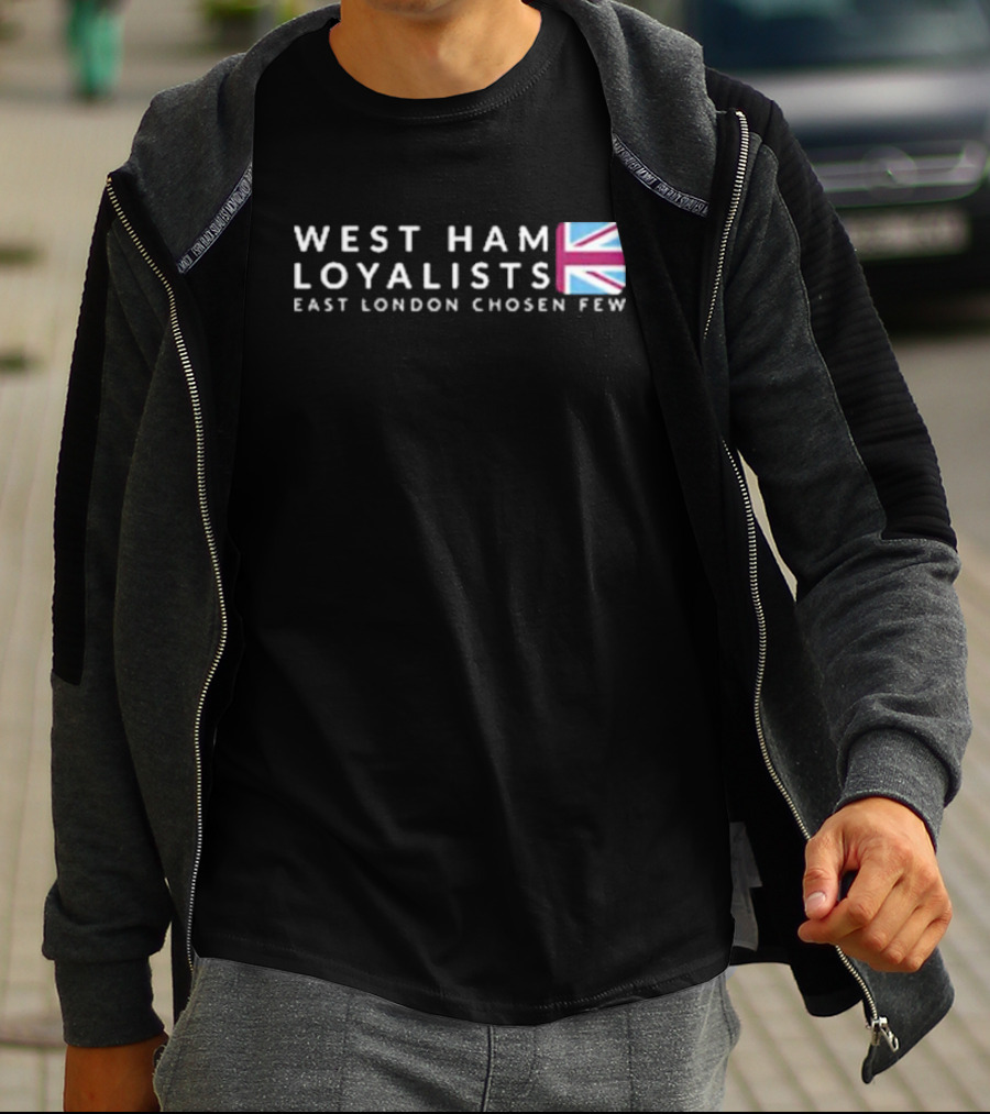 West Ham Loyalists East London Chosen Few Union Jack T-Shirt