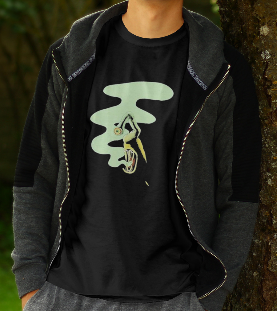 Whale Healer Surreal Creature With Abstract Eye And Vapor Trail T-Shirt