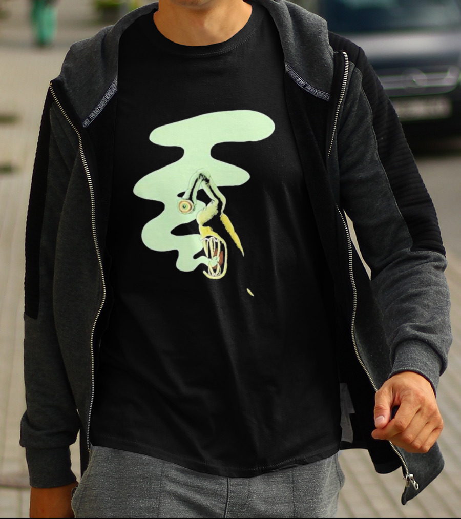 Whale Healer Surreal Creature With Abstract Eye And Vapor Trail T-Shirt