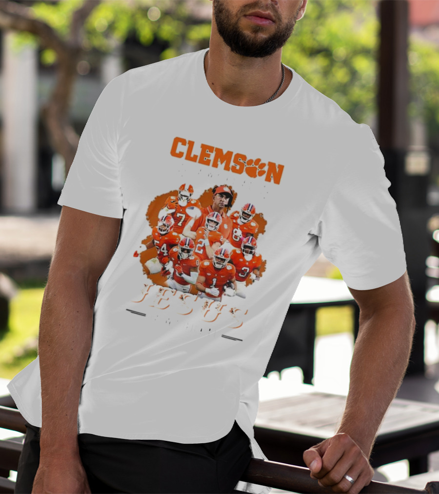 Clemson Football Passion Jesus Faith Tigers Team Spirit T-Shirt