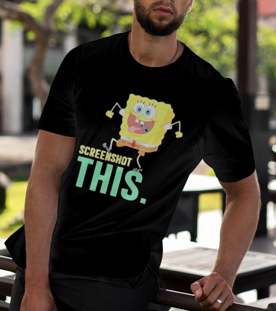 Devsprings Screenshot This Spongebob Jumping Excitedly T-Shirt