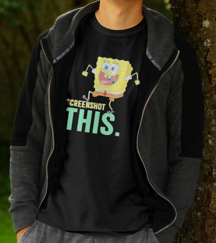 Devsprings Screenshot This Spongebob Jumping Excitedly T-Shirt