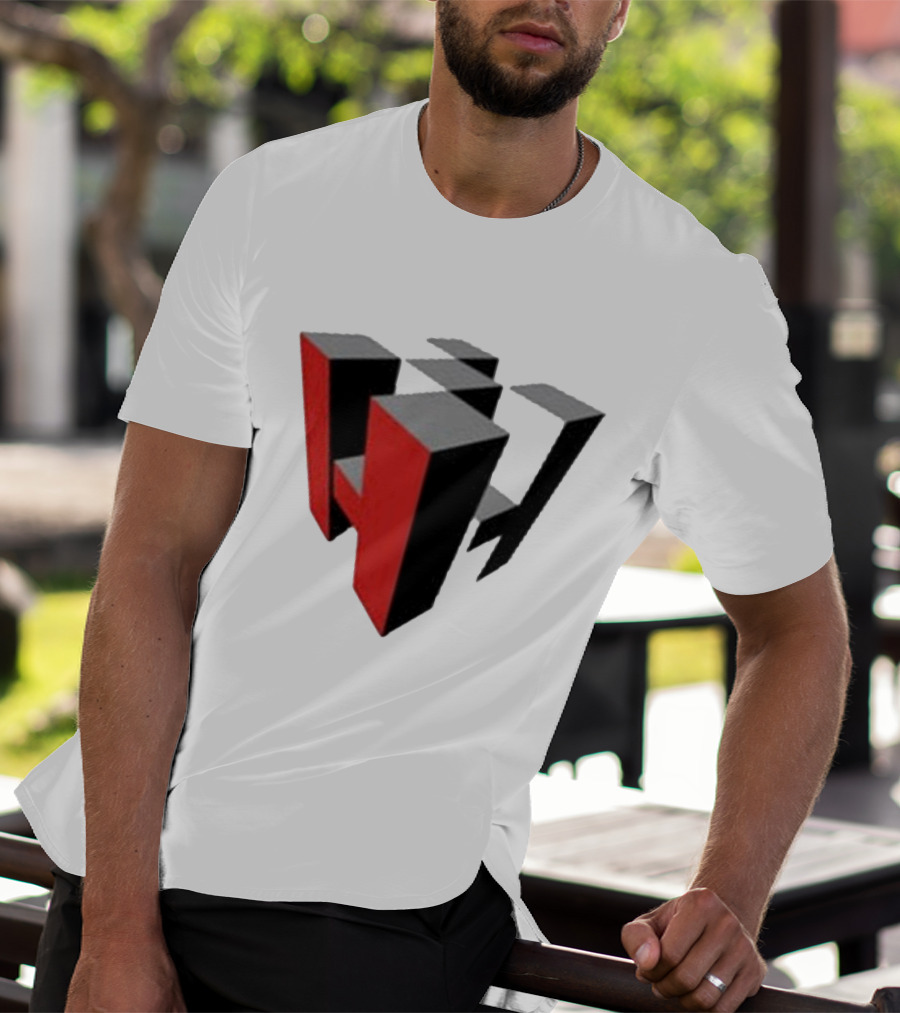 Hoonigan Big Block Red Black 3D Checkerboard T-Shirt