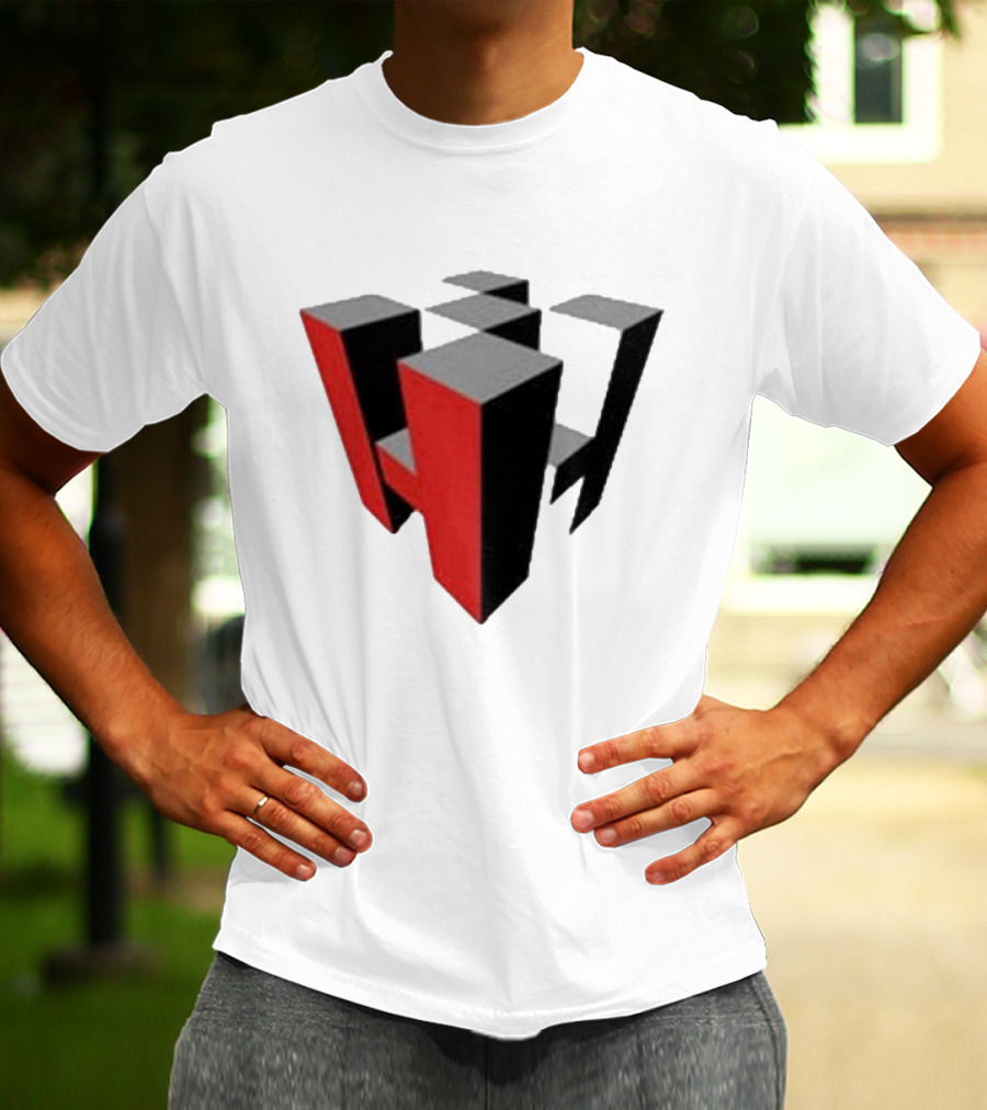 Hoonigan Big Block Red Black 3D Checkerboard T-Shirt
