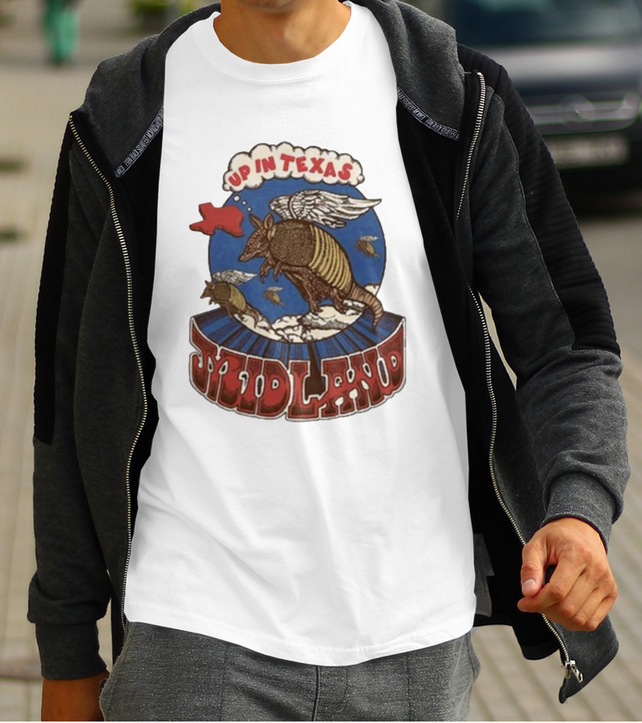 Midland Winged Armadillo Up In Texas T-Shirt