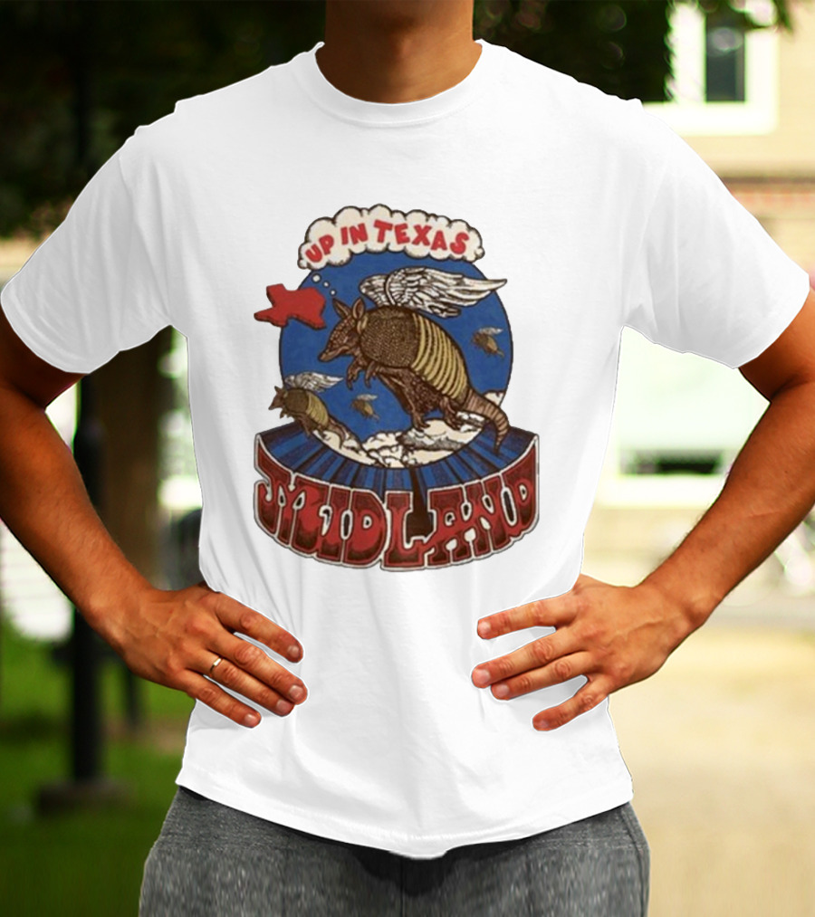 Midland Winged Armadillo Up In Texas T-Shirt