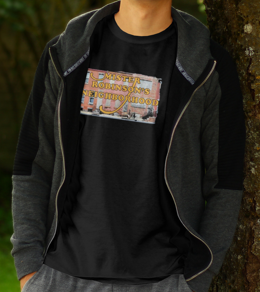 Mister Robinson's Neighborhood Urban Background Image T-Shirt