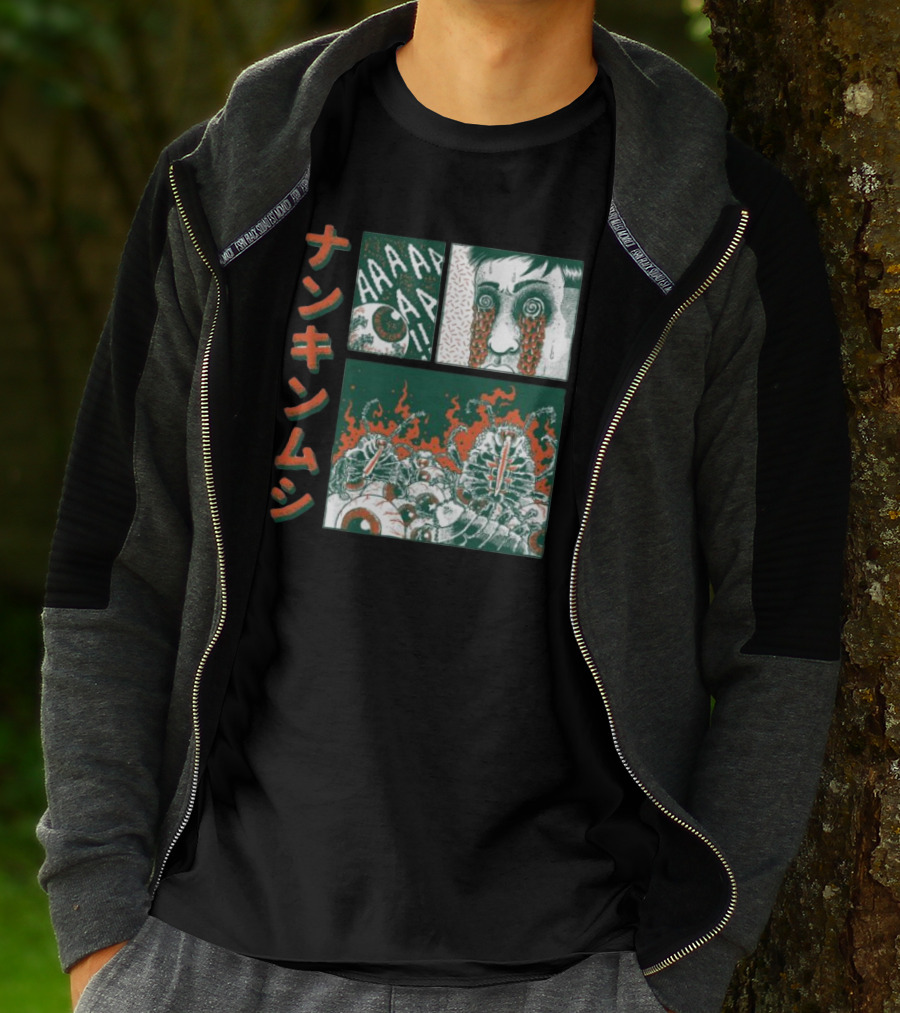 Nankinmushi AAAHHH Bedbugs Attack Horror Manga T-Shirt