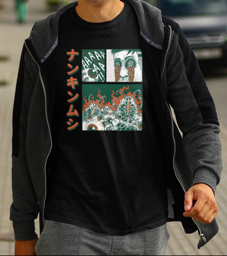 Nankinmushi AAAHHH Bedbugs Attack Horror Manga T-Shirt