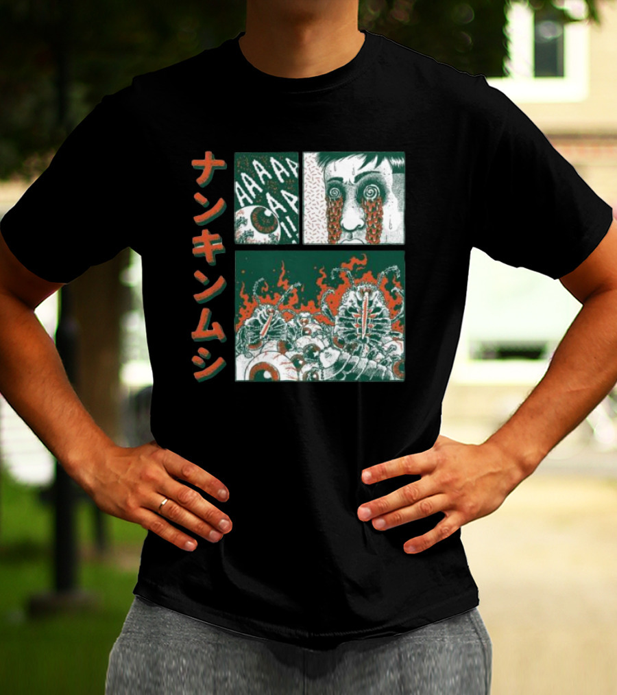Nankinmushi AAAHHH Bedbugs Attack Horror Manga T-Shirt