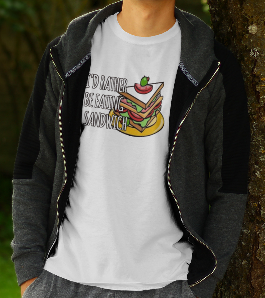 I'd Rather Be Eating A Sandwich Layered Snack Stack T-Shirt
