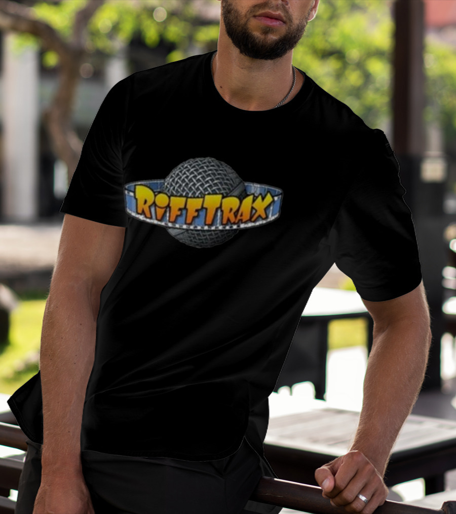 Riffplanet Rifftrax Microphone Planet Branding T-Shirt