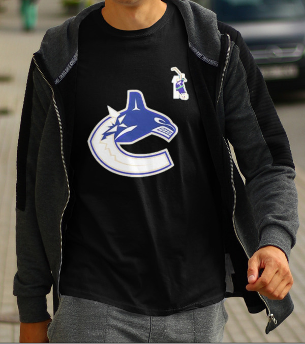 Luongo #1 Vancouver Canucks Orca Logo Ring Of Honour T-Shirt