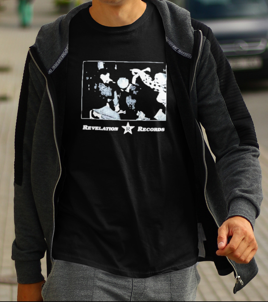 Revelation Records Star Logo With Band Performance Scene T-Shirt