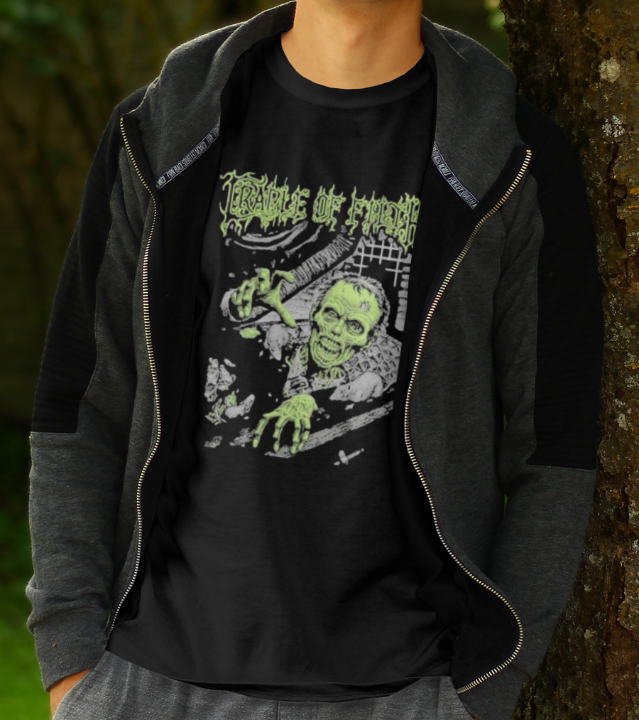 Cradle Of Filth Zombie Breaking Through Wall T-Shirt