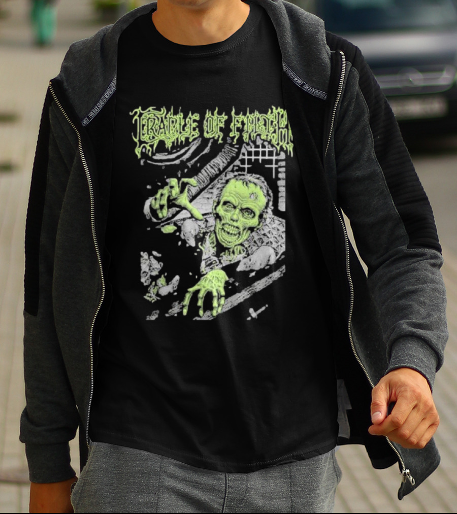 Cradle Of Filth Zombie Breaking Through Wall T-Shirt