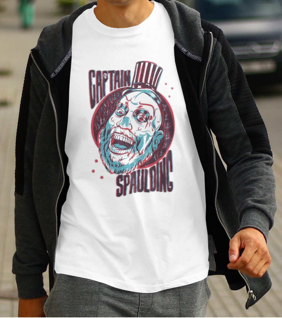 Captain Spaulding 3D Portrait House Of 1000 Corpses T-Shirt