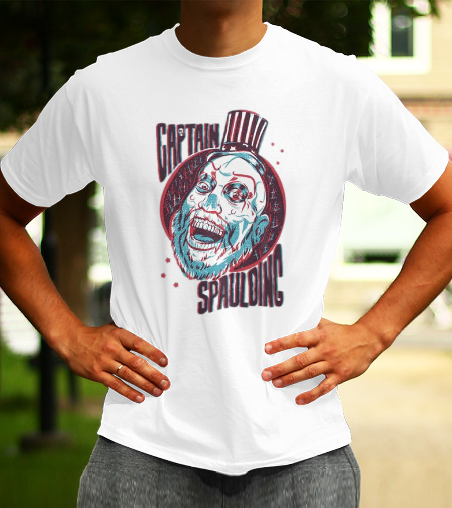 Captain Spaulding 3D Portrait House Of 1000 Corpses T-Shirt