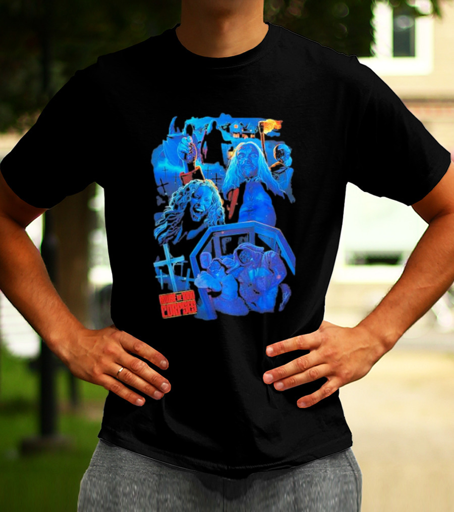 House Of 1000 Corpses Horror Villains And Terrifying Scenes Montage T-Shirt