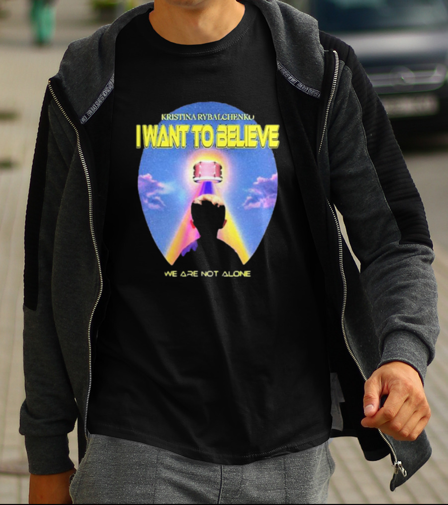 Kristina Rybalchenko I Want To Believe We Are Not Alone Sky Drum 2 0 T-Shirt