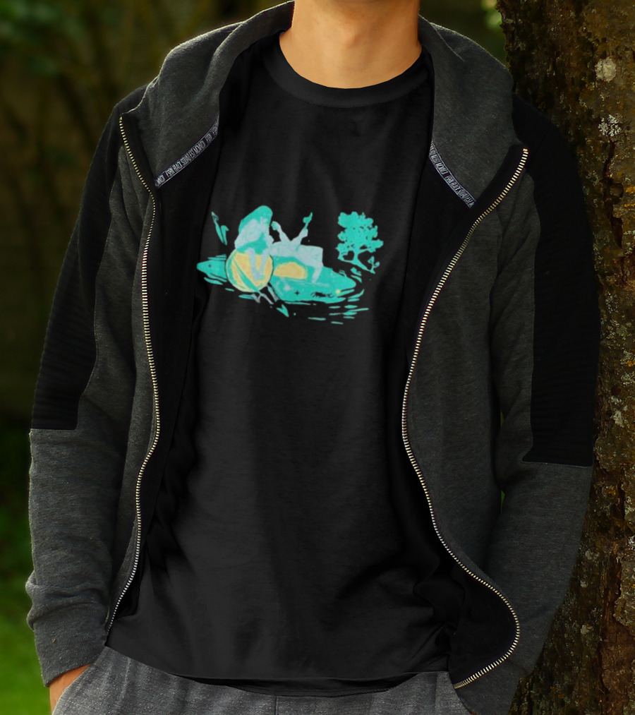Max Strings Pastel Landscape And Tree T-Shirt