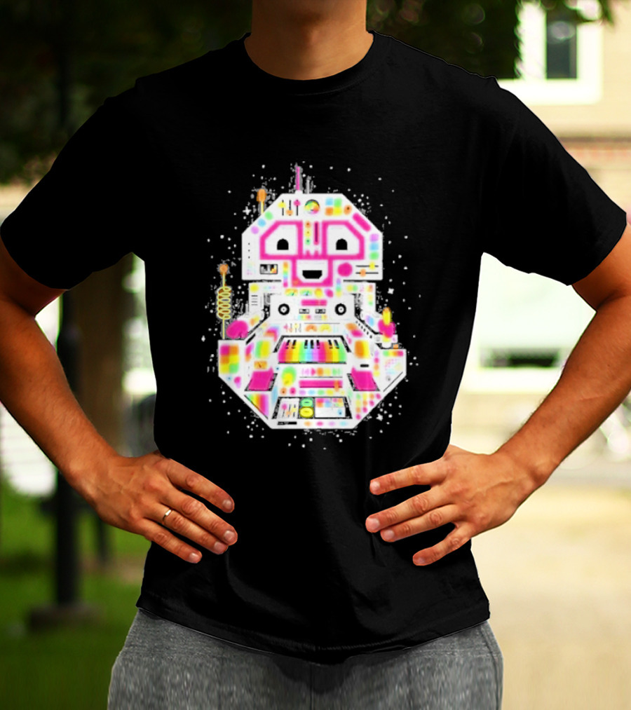 STS9 Reflect Refract Neon Robot T-Shirt