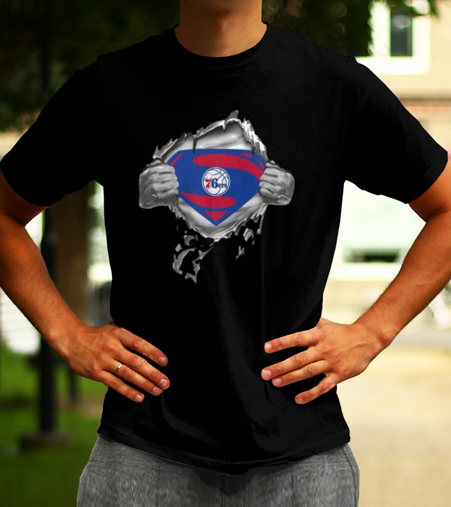Philadelphia 76ers Superman Inside T-Shirt