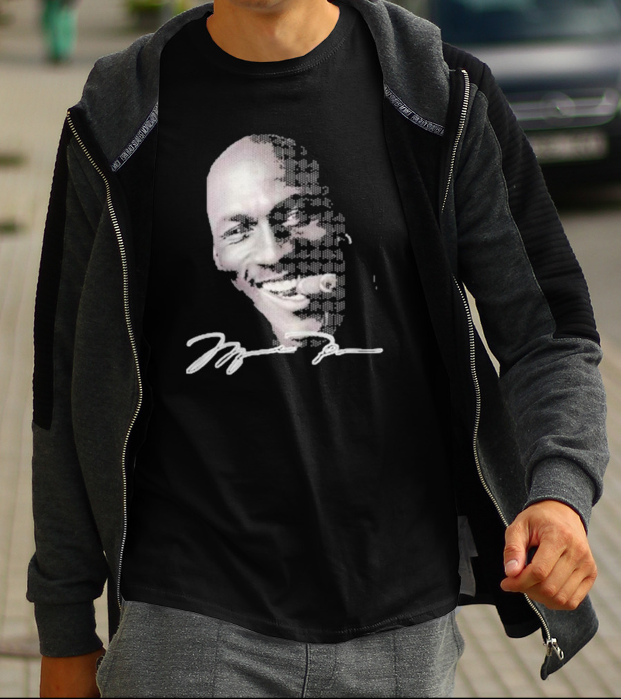 Michael Jordan Iconic Smile With Cigar Signature T-Shirt