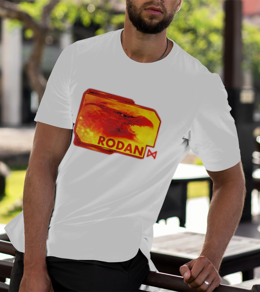 Rodan Monsters Titan Tactical Science Division Fiery Creature Profile T-Shirt