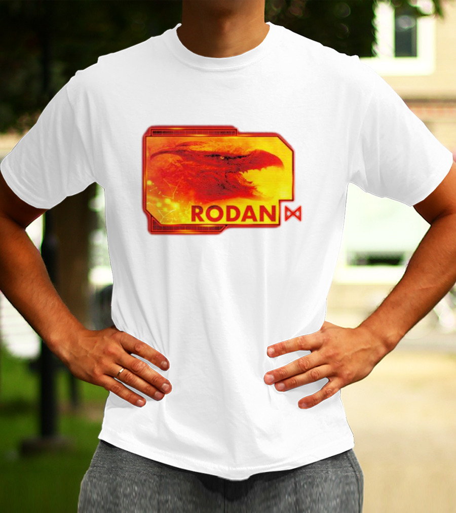 Rodan Monsters Titan Tactical Science Division Fiery Creature Profile T-Shirt