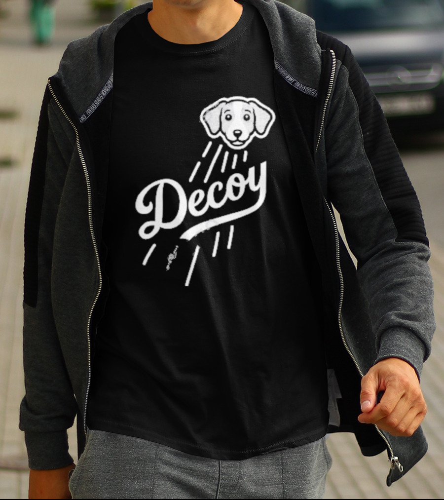 Decoy Rotowear Dog Head With Rays T-Shirt