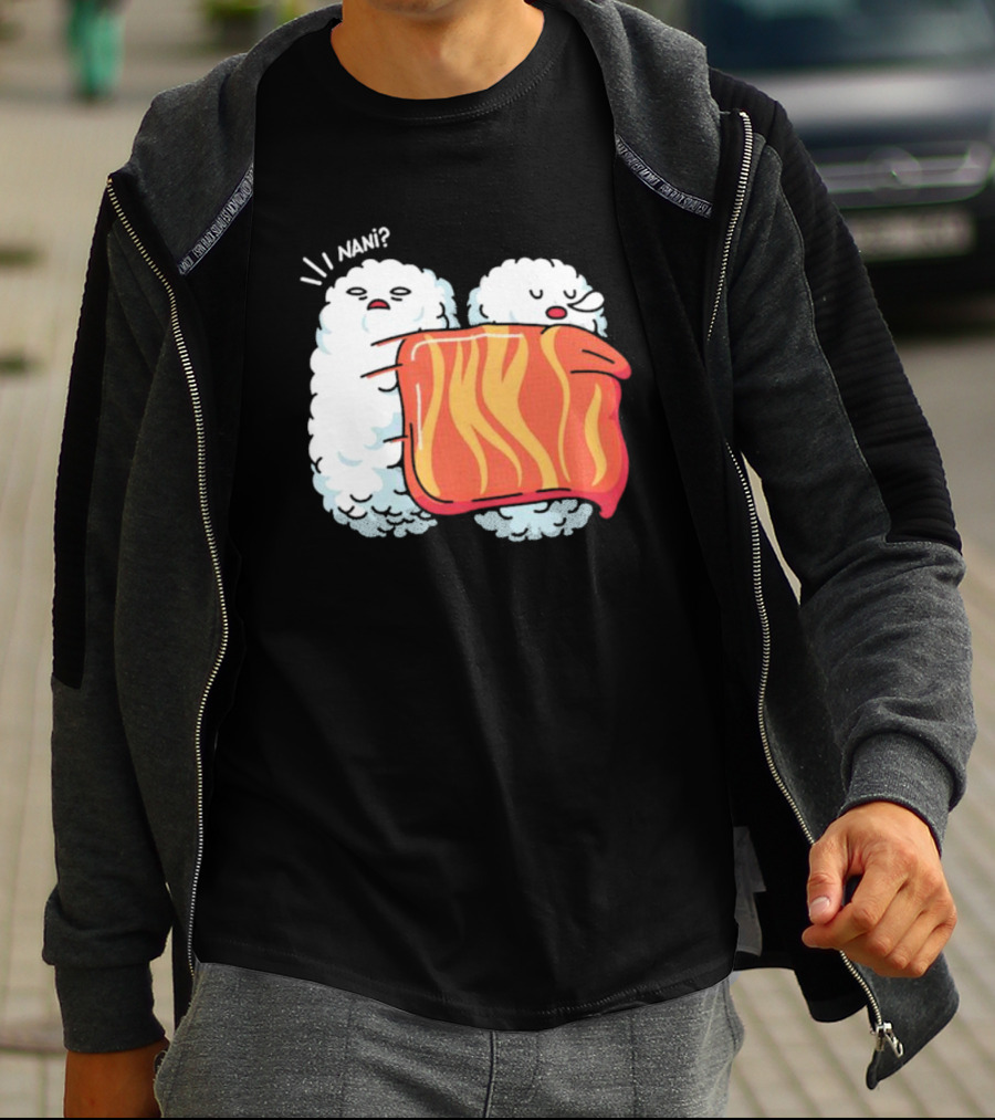 Nani Sleeping Sushi Rice Ball Blanket Surprise T-Shirt